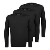 Kit 3 Camisetas Térmicas Masculina Segunda Pele Camisa Uv 50