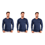 Kit 3 Camisetas Térmicas Segunda Pele Proteção Uv Solar 
