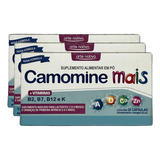 Kit 3 Camomine C, D3 Sabor Camomila E Funcho 20 Cápsulas