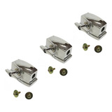 Kit 3 Canoa Para Pé De Surdo De Bateria 8.1 Cromada Unidade