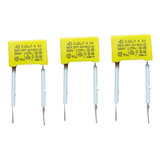 Kit 3 Capacitor Poliester 0.22uf X2 250v 100% Original