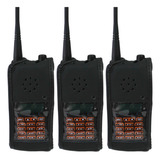 Kit 3 Capas De Couro Protetora Para Rádio Ht Baofeng Uv9r 9r