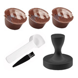 Kit 3 Cápsula + Tamper Dolce Gusto Reutilizável Cafeteira