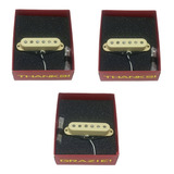 Kit 3 Captadores Malagoli Custom Dallas Cremes P/ Guitarra