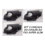 Kit 3 Carcaça Suporte Plástico Para Cooler Ps3 Super Slim