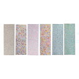 Kit 3 Cartelas Strass Adesivo Facial Scrapbook Furta Cor