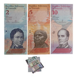 Kit 3 Cédulas 2 5 E 10 Bolivares Venezuela ! Fe