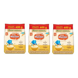 Kit 3 Cereal Infantil Mucilon Arroz E Aveia 600g