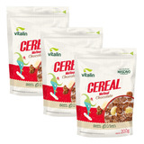 Kit 3 Cereal Matinal Integral Chocolate Sem Glúten 200g