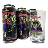 Kit 3 Cerveja Trooper Cacau Iron Maiden 473ml + Copo 350ml