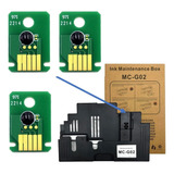 Kit 3 Chip Tanque Manutenção Canon Mc-g02 G3160 G2160 G3060
