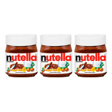 Kit 3 Chocolate Creme De Avelã Gigante Ferrero Nutella 650g