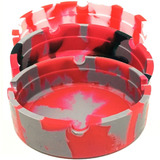 Kit 3 Cinzeiro Silicone Resistente Ao Calor Redondo Barato