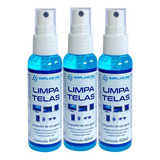 Kit 3 Clean Limpa Telas Spray 60ml Anti-risco Implastec