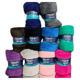 Kit 3 Cobertor Manta Fleece Casal Lisa Macia 1,80 X 2,00