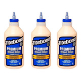 Kit 3 Cola P/ Madeira Titebond Premium 2 A Prova Dágua 946ml