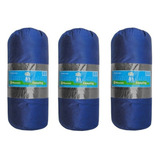 Kit 3 Colchonete Solteiro Azul 190x60 - Mont Long