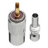 Kit 3 Conector Uhf Macho 213 Para Antena Rádio Px Vhf 