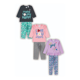 Kit 3 Conjunto Juvenil Roupa Infantil Menina Juvenil Atacado