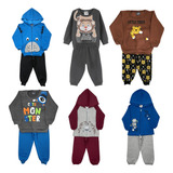 Kit 3 Conjunto Moletom Flanelado Infantil Menina/menino