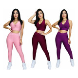 Kit 3 Conjuntos Femininos Baratos Calça