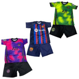 Kit 3 Conjuntos Infantil Diversos Times Futebol