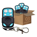 Kit 3 Controle Portão 433mhz Eletrônico Duplicador Copiador