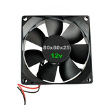 Kit 3 Cooler Fan Micro Ventilador Ventoinha 80x80x25mm 12v