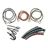 Kit 3 Corda Elástico Bagageiro Capacete Carga 2m