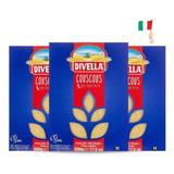 Kit 3 Couscous Italiano Divella Cuscus Marroquino 500gx3