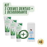 Kit 3 Creme Dental Forever + 1 Desodorante Forever