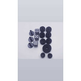 Kit 3 Dados + Base + Kits Feltro Preto Prato Batetia