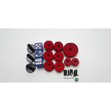 Kit 3 Dados +kit Feltro Prato Bateria + Kit Feltro Chimbal 
