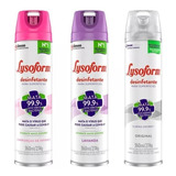 Kit 3 Desinfetante Lysoform Aerossol 360ml