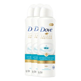 Kit 3 Desodorante Dove Feminino Antibacteriano