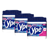 Kit 3 Detergente Sabão Pó Maquina Lavar Louças Ype 450g 