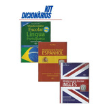 Kit 3 Dicionários Espanhol Português E