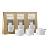 Kit 3 Difusor Aromatizador Elétrico Porcelana Via Aroma Cor Branco