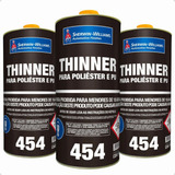 Kit 3 Diluente Pu 454 Poliéster Pu Sherwin