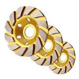 Kit 3 Disco Rebolo Desbaste Diamantado Concreto + Redução