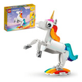 Kit 3 Em 1 Creator Lego 31140 Unicórnio Mágico 145 Peças 
