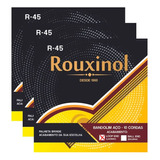 Kit 3 Encordoamento Bandolim 10 Cordas Clássico Rouxinol R45