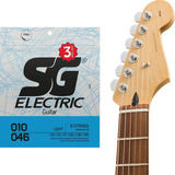 Kit 3 Encordoamento Sg Guitarra 010 Níquel Triple Pack