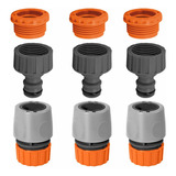 Kit 3 Engates Rápido + 3 Bico Torneira Adaptador 1/2 Ou 3/4