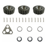 Kit 3 Engrenagem Cubo Tração Carraro Trator Massey 4275 4x4