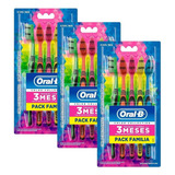 Kit 3 Escova Dental Oral-b Color