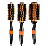 Kit 3 Escova Profissional Metalica 38/25/15mm Laranja Proart
