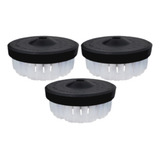 Kit 3 Escovas Super Macia 120mm P/ Limpar Estofados Carpetes