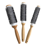 Kit 3 Escovas Vazada Long Profissional Térmica P M G