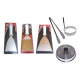 Kit 3 Espátulas Chapeiro Modelador De Ovos Abafador Pegador